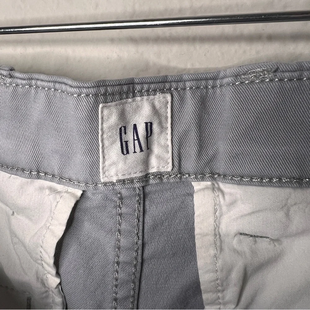 Gap Men Chino Shorts Cotton Size 30 Light Gray Essential Khaki 10” Short